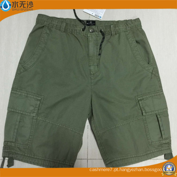 Atacado Homens Algodão Burmuda Cargo Shorts Moda Algodão Calças Curtas